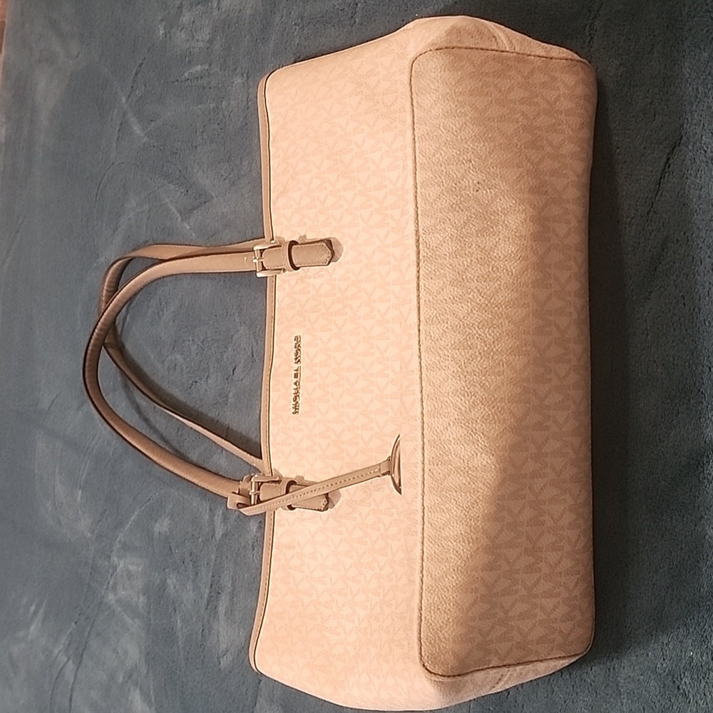 Michael Kors Jet Set White Signature Logo Tote